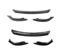 Alerón del Parachoques Delantero del Coche 3Pcs/Set Car Front Bumper Protector Cover Lip Deflector Body Kit Splitter Diffuser Decorative Shell Fit For Tesla Model Y(Carbon Fiber Look)