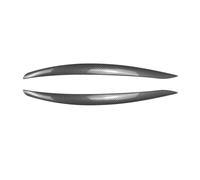 Alerón Delantero 2 Faros Delanteros con Ceja Malvada Y Párpados ABS para Serie 3 E90 E91 E92 E93 para M3 318i 320i 320d 325i 330i 330d 2005 A 2012 Parachoques Delantero Spoiler(Aspecto de Carbono)