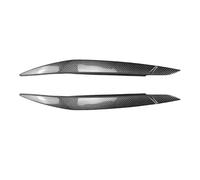 Alerón Delantero 2 Piezas para X6 E71 2008-2014 Párpados De Faros Delanteros Cubierta De Ceja Embellecedor De Faros Accesorios para Coche Parachoques Delantero Spoiler(Aspecto de Carbono)