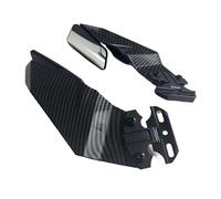 Alerón Delantero Alerón Lateral Ajustable para Motocicleta Kawasaki ZX-6R ZX6R ZX 6R con Espejo retrovisor