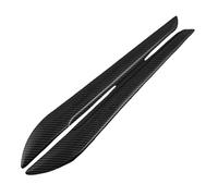 Alerón Delantero Coche 2pcs Protector De Parachoques Delantero Trasero para Puerta Coche Calcomanías Guardabarros Anticolisión Tiras Pegatina Accesorios para(Carbon Fiber)