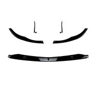 Alerón delantero coche Alerón Difusor De Labio De Parachoques Delantero Coche Para Mercedes Para Benz Clase C W205 C205 S205 C63 Para AMG 2015-2022 Parachoques Delantero Spoiler(Negro brillante)