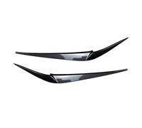Alerón Delantero Coche para X3 X4 G01 G02 2018-2021 1 Par Faros Delanteros Pegatina Embellecedora Cejas Párpado Faro Coche Protector Alerón(Aspecto de Carbono)