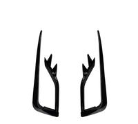 Alerón Delantero Coche Parachoques Delantero Luz Antiniebla Rejilla Embellecedor Estilo Cuchilla Viento Kit De Alerones Estilo Navaja para VW para Golf 7 MK7 7.5 VII(Glassy Black)