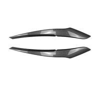 Alerón Delantero Embellecedor Adhesivo para Faros Delanteros Halógenos Ceja Párpado Aspecto Carbono para Serie 1 F20 F21 2011-2014 Versión Base Parachoques Delantero Spoiler(Aspecto de Carbono)