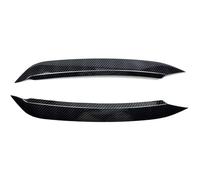 Alerón Delantero Embellecedor De Cejas para Faros Delanteros De Coche 2 Piezas Kit De Modificación De Carrocería para VW para Polo 2019-2020 Parachoques Delantero Spoiler(Aspecto de Carbono)