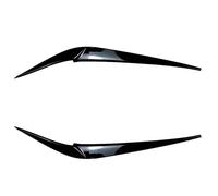 Alerón Delantero Embellecedor De Párpados para Faros Delanteros De Coche Pegatinas De ABS para X3 X4 G01 G02 2018-2021 Parachoques Delantero Spoiler(Glassy Black)