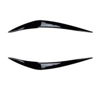 Alerón delantero Faros Delanteros Cejas Párpados Lámpara Cejas Carbono Brillante Para F20 F21 Serie 1 116i 118i 120i 125i Para M135i Para M140i 2015-2019 Parachoques Delantero Spoiler(Negro brillante)