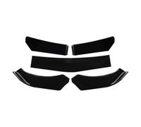 Alerón Delantero Kit De 5 Separadores De Parachoques Delantero Universales ABS Ajustables, Divisor De Labios De Pato para VW Spoiler Delantero(Gloss Black)