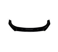 AleróN Delantero para Ford para Fiesta MK8 2018-2021 Difusor Estándar Divisor Protector ABS Fornt Parachoques Alerón Divisor Delantero(Negro Brillante)