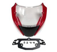 Alerón Delantero para Motocicleta para Ducati para Monster 821 2017-2023 Kit de alerones(Rojo)