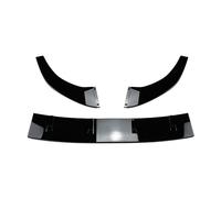 AleróN Delantero para VW para GTI R para 2013-2016 Parachoques Delantero Alerón Borde Inferior Divisor Cuchilla Divisor Delantero(Negro Brillante)