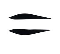 Alerón Delantero Párpados Faros Delanteros Cubierta Embellecedora Faros Delanteros Ceja para Ford para Fiesta MK8 2017-2020 Accesorios Coche Parachoques Delantero Spoiler(Negro Brillante)