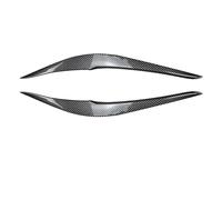 Alerón Delantero Pegatinas 3D para Faros Delanteros De Coche Cejas Párpados ABS para Serie 2 F22 F23 220i 228i 230i para M235i para M240i 2015-2019 Parachoques Delantero Spoiler(Aspecto de Carbono)