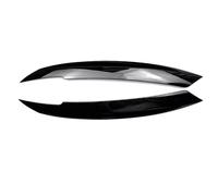 Alerón Delantero Pegatinas para Faros Delanteros De Coche Cejas Párpados Capós De Lámpara para VW para Jetta MK6 Sagitar NCS Color Negro Brillante Parachoques Delantero Spoiler(Negro Brillante)