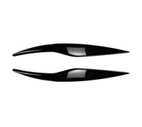 Alerón Delantero Pegatinas para Faros Delanteros Faros Faros Pantallas Accesorios Decorativos para Ford para Fiesta MK6 2008 2009 2010 2011 2012 Parachoques Delantero Spoiler(Negro Brillante)