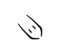 Alerón Delantero Tipo Cuchilla para VW para Golf 7.5 GTI 2017 2018 2019 Alerón Lateral Tipo Cuchilla Rejilla De Ventilación Embellecedor Brillante(Glossy Black)