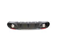 Alerón Difusor Labio Para Parachoques Trasero Terminales Escape Para Alfa Para Romeo Para Giulia Para Sedan 4 Puertas Para Quadrifoglio TI 2016 2017(Carbon With Reflector)