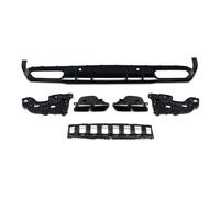 Alerón Difusor Trasero para Benz C205 C300 C43 C63 Style AMG con Punta de silenciador 2015-2018 difusor Trasero Brillante