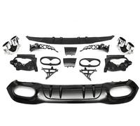 Alerón Difusor Trasero para Benz Clase A W177 2019-2023 difusor Trasero Tubo de Escape Labio Parachoques con AMG A45 A35(A45 Hatchback Sliver)