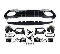 Alerón Difusor Trasero para Benz W177 A Clase A45 Look Gloss Black Difusor Trasero+Puntas de Escape 2019+
