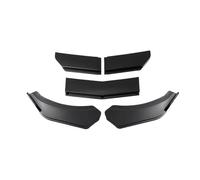 Alerón Frontal Accesorios Universales del Alerón Parachoques Labio Pato Pala Delantera Coche Parachoques Delantero Spoiler(B 5 Bright Black)