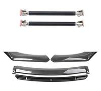 Alerón Frontal Alerón Universal Parachoques Delantero Coche Kit Carrocería Difusor Divisor Accesorios Plástico ABS(15cm Black 5)