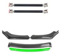 Alerón Frontal Alerón Universal Parachoques Delantero Coche Kit Carrocería Difusor Divisor Accesorios Plástico ABS(15cm Black 7)