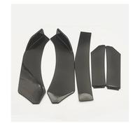 Alerón Frontal Kit 5 Piezas Parachoques Delantero Universal Coche Divisor Alerón Divisor Parachoques ABS Accesorios Universales Coche(Negro)