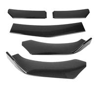 Alerón Frontal Kit Carrocería Separador Parachoques Delantero ABS Ajustable Universal 5 Piezas Divisor Labios Pato Parachoques Delantero Spoiler(Carbon Fiber)