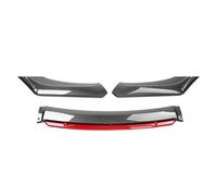 Alerón Frontal Kit Carrocería Universal Parachoques Delantero Coche Tira Decorativa Divisor Parachoques Ancho Inferior A 176 Cm Parachoques Delantero Spoiler(Carbon Fiber Red)