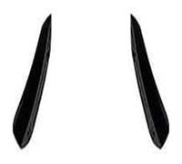 Alerón Frontal para Benz para Clase A W176 para AMG para Line A45 2015 2016 2017 2018 Alerón Parachoques Delantero Divisor Embellecedor Divisor Labios Negro Brillante(A)