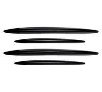 Alerón Frontal para Benz para GLC X254 para GLC260 300 para AMG 2023 Faldones Laterales 4 Uds Alerón para Parachoques Coche Labio Delantero Falda Paso Lateral(Glossy Black)