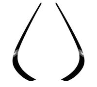 Alerón Frontal para Mercedes para Benz Clase E W212 Facelift para AMG 2013 A 2015 Alerón De Parachoques Delantero Labio Upwind Cover Grille Labio Parachoques Delantero(Negro Brillante)