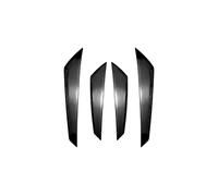 Alerón Frontal para Subaru para WRX para STI VB 2022-2024 Barra Frontal Lateral Parabrisas Pegatinas Modificación ExteriorKit Carrocería ABS Parachoques Delantero Spoiler(Glossy Black)