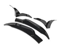 Alerón Frontal Parachoques Delantero Y Aletas Laterales para Chevy para Corvette C7 Z06 para Stingray Z51 para Stage 3 Estilo 2014-2019 Labio Parachoques Delantero(Aspecto de Carbono)