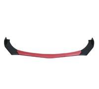 Alerón Kit 4/5 Piezas Parachoques Delantero Universal para Coche Divisor Alerón Divisor Parachoques Divisor Labios Canard para Etc., Fibra Carbono Delantero Spoiler(5Pcs Red Black)
