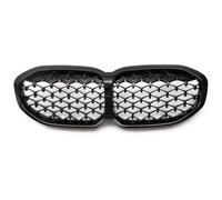 Alerón Labio Delantero para BMW Serie 1 F40 2020-IN Parrilla Delantera con Borde Negro Estilo Diamante Parrillas De Parachoques Delantero Automóvil Tipo Riñón(Diamond All Black)