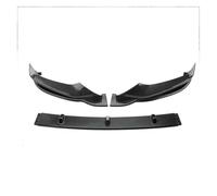 Alerón Labio Delantero para BMW Serie 5 G30 2017 2018 2019 G38 530 540 Alerón 3 Piezas Separadores Labios Parachoques Delantero Coche(Style 2 Bright Black)