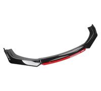 Alerón Labio Delantero para Kia para Ceed para Proceder JD GT 2013-2021 Spoiler Parachoques Delantero Labio Chin Splitter Difusor Embellecedor Air Dam Canard(Gloss Black and Red)