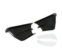 Alerón Lateral para Moto, Spoiler Frontal Aerodinámico, Alas Glossy Black para NINJA400 NINJA250 Z900 Z1000 - Diseño 3D Curvo, Material ABS Resistente, Mejora Estabilidad a Alta (Negro Brillante)