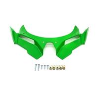 Alerón Lateral Para ZX-25R Para ZX-4R 2021 2022 2023 2024 Lateral Motocicleta Aerodinámico Frontal Para Motocicleta Protectores Cubiertas Para Aletas Accesorios(Green)