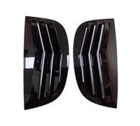 Alerón lateral ventana maletero trasero Para 208 2018-2024 ABS Rejilla Trasera Coche Ventana Lateral Cubierta Obturador Pegatina Embellecedora Pala(Gloss Black)