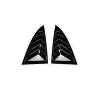 Alerón lateral ventana maletero trasero Para Tesla Para Model 3 Para Highland 2024 2025 Cubierta Persiana Ventana Lateral Trasera Embellecedora Rejilla Triangular Modificada(Black)