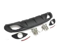 Alerón Maletero para Alfa para Romeo para Giulia Standard 2016-2018 Estilo Deportivo Parachoques Coche Cola Aleta Trasera Trasero Difusor Labio Alerón con Escape(with reflectors)