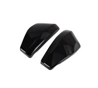 Alerón Moto 2 Cubiertas Laterales de batería plástico ABS Cromado/Negro para VTX1300 VTX 1300 2003-2009 R/Retro S/Spoke C/Custom T/Tourer