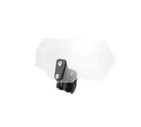 Alerón Moto para Kawasaki Z750 Z800 Z900 Z1000 para Versys 650/1000 Parabrisas Elevado con Clip para Motocicleta, Alerón De Extensión(Clear-Black Bracket)
