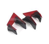 Alerón Moto para MT-07 para MT07 2018 2019 2020 Piezas De Motocicleta Alerones Laterales Desnudos con Carga Aerodinámica Alas Carenado Fijas(Red)