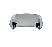 Alerón Moto para para Ninja 400 para Z900 para Z1000 para Er6f Extensión Parabrisas Motocicleta Deflector Alerón Ajustable Alerones Moto(Style B-Smoke)