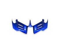 Alerón Moto para YZF-R25 para YZF-R3 para YZF-R6 2008-2016 Alerón Delantero Desnudo para Motocicleta Winglet Kit De Aerodinámico(Blue)
